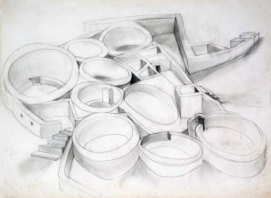 "Study for Chaco" - Graphite 22" X 30"